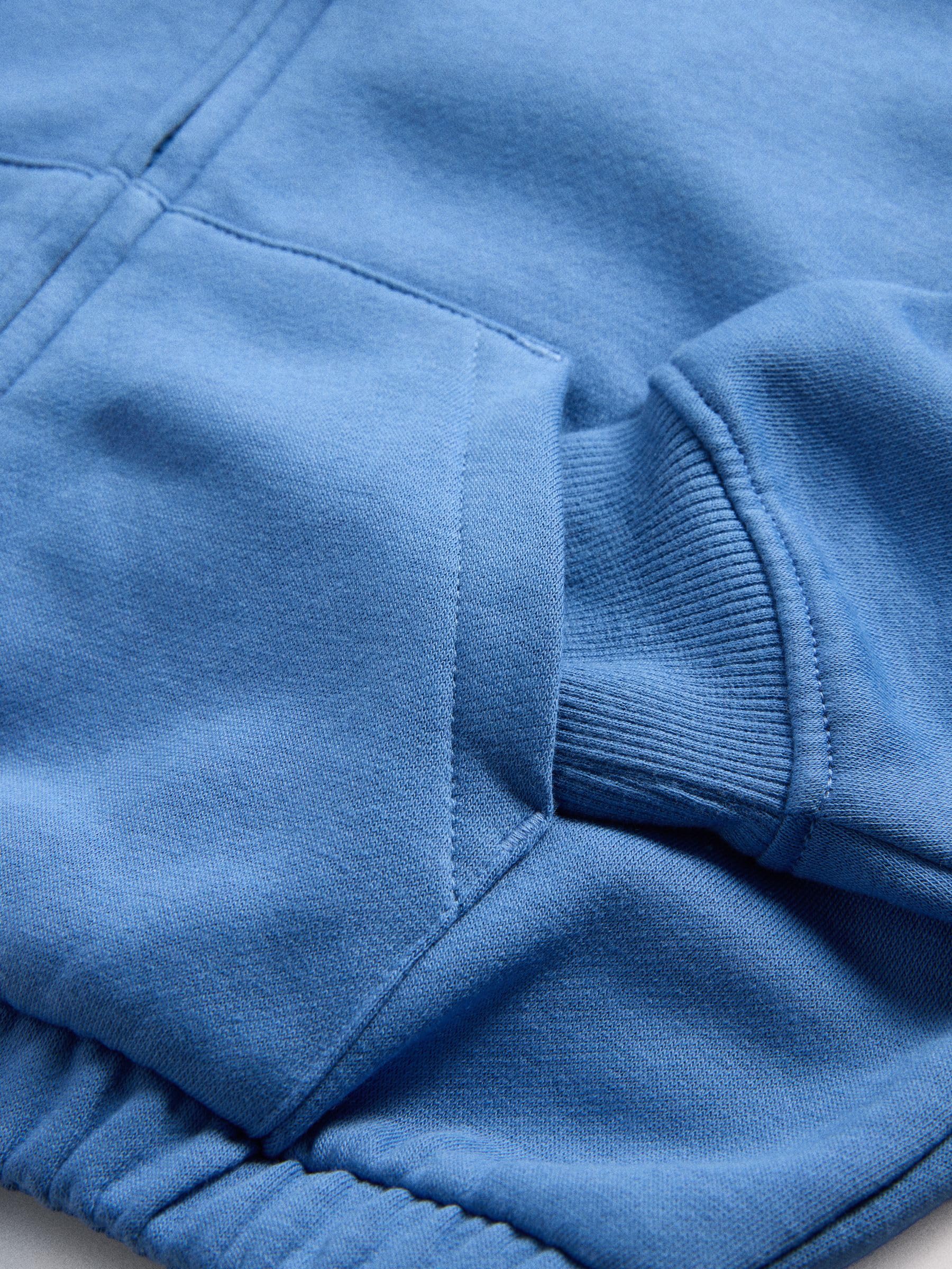 THE SET Mädchen Kurze Reißverschlussjacke aus Jersey mit Trichterkragen und Shorts, 2er-Pack