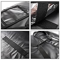 Vista 5 de DEAYOU Bolsa para pizza, bolsa aislada para pizza y entrega de alimentos, bolsa térmica profesional para pizza, transportes de pizza caliente