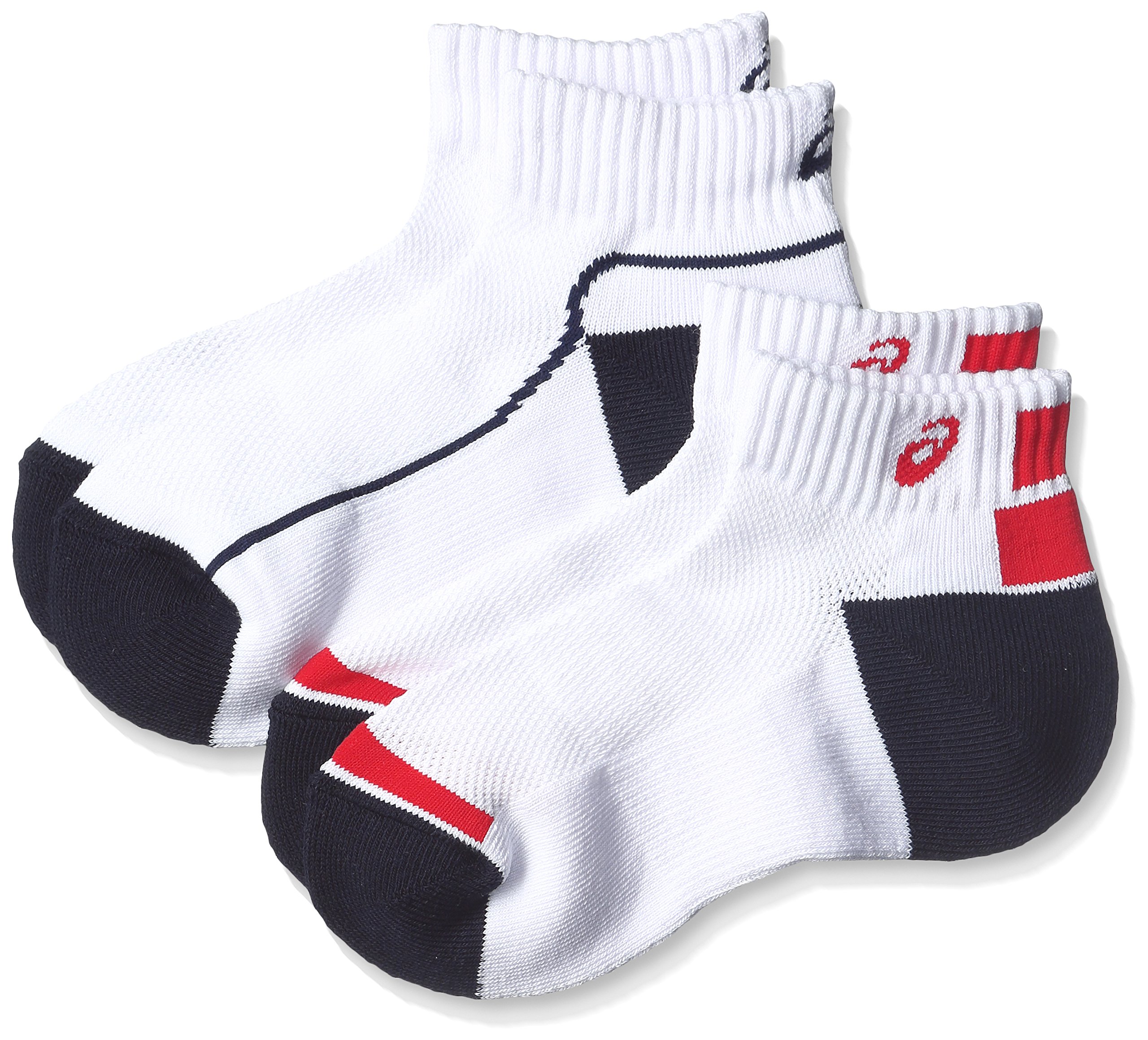 Amazon | [アシックス] トレーニング 2足組ソックス10 XAS453 01B