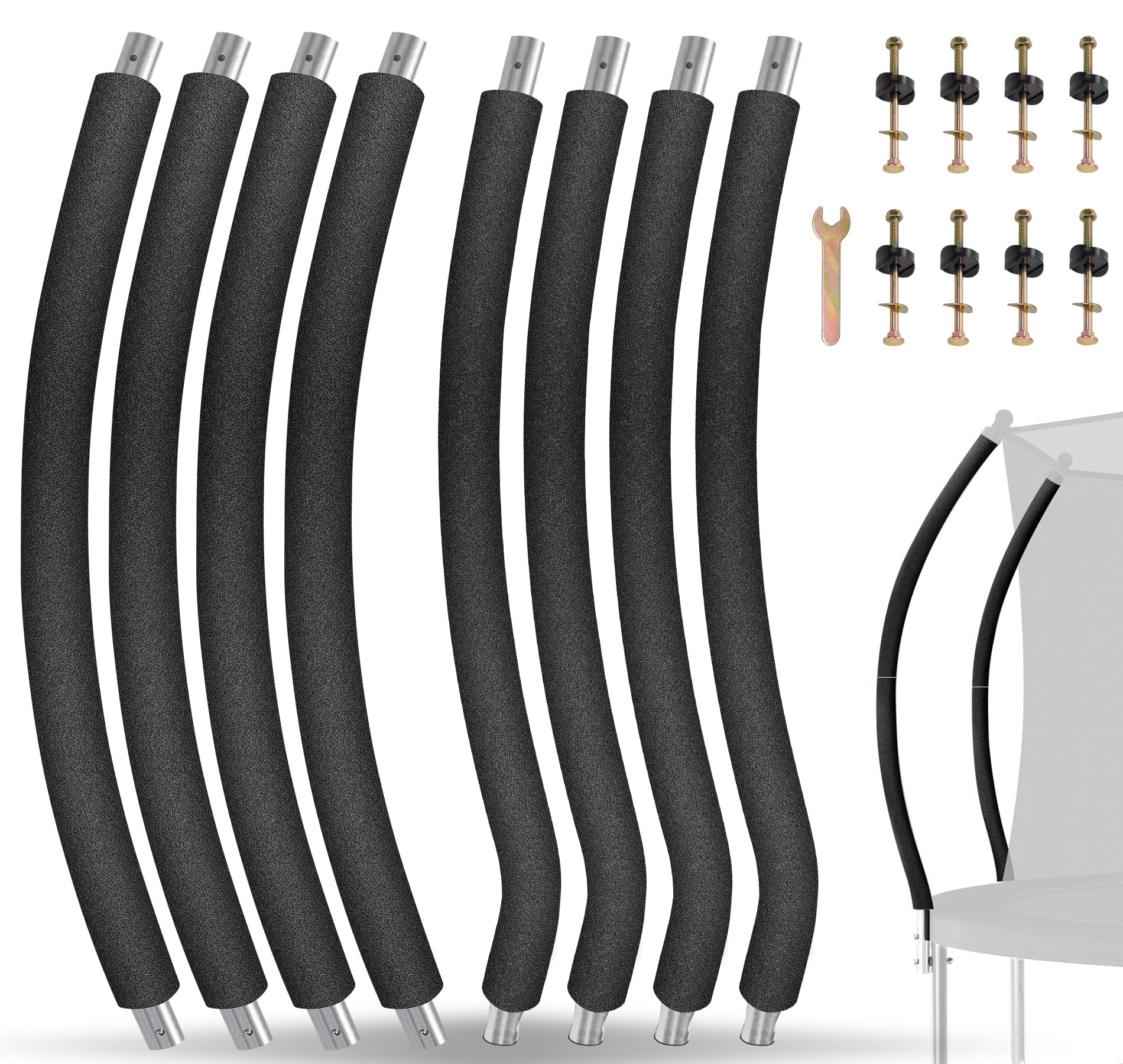 Trampoline Poles Replacement for Skywalker Or Jumpzylla Trampoline Net