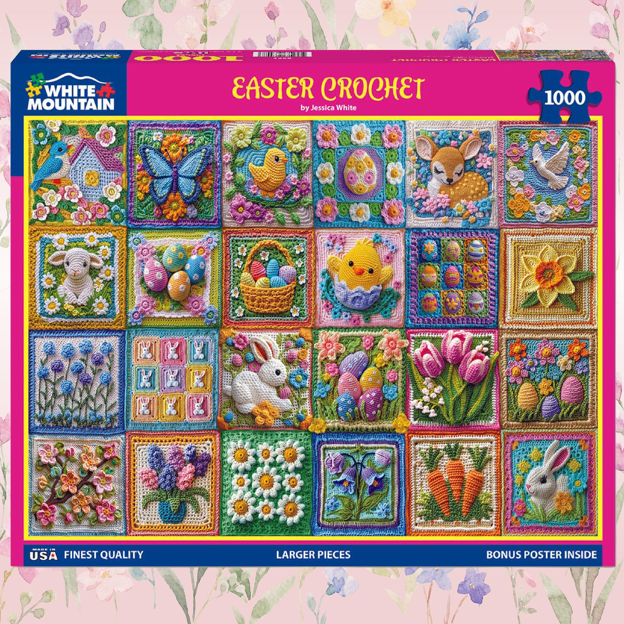 Amazon.com: White Mountain 1000 Piece Jigsaw Puzzle Spring Holiday
