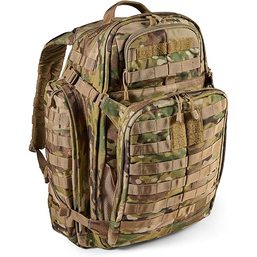 5.11 Tactical Backpack‚ Rush 72 2.0‚ Military Molle Pack, CCW with Multiple Compartments, 55 Liter, Large, Style 56565‚ Multicam