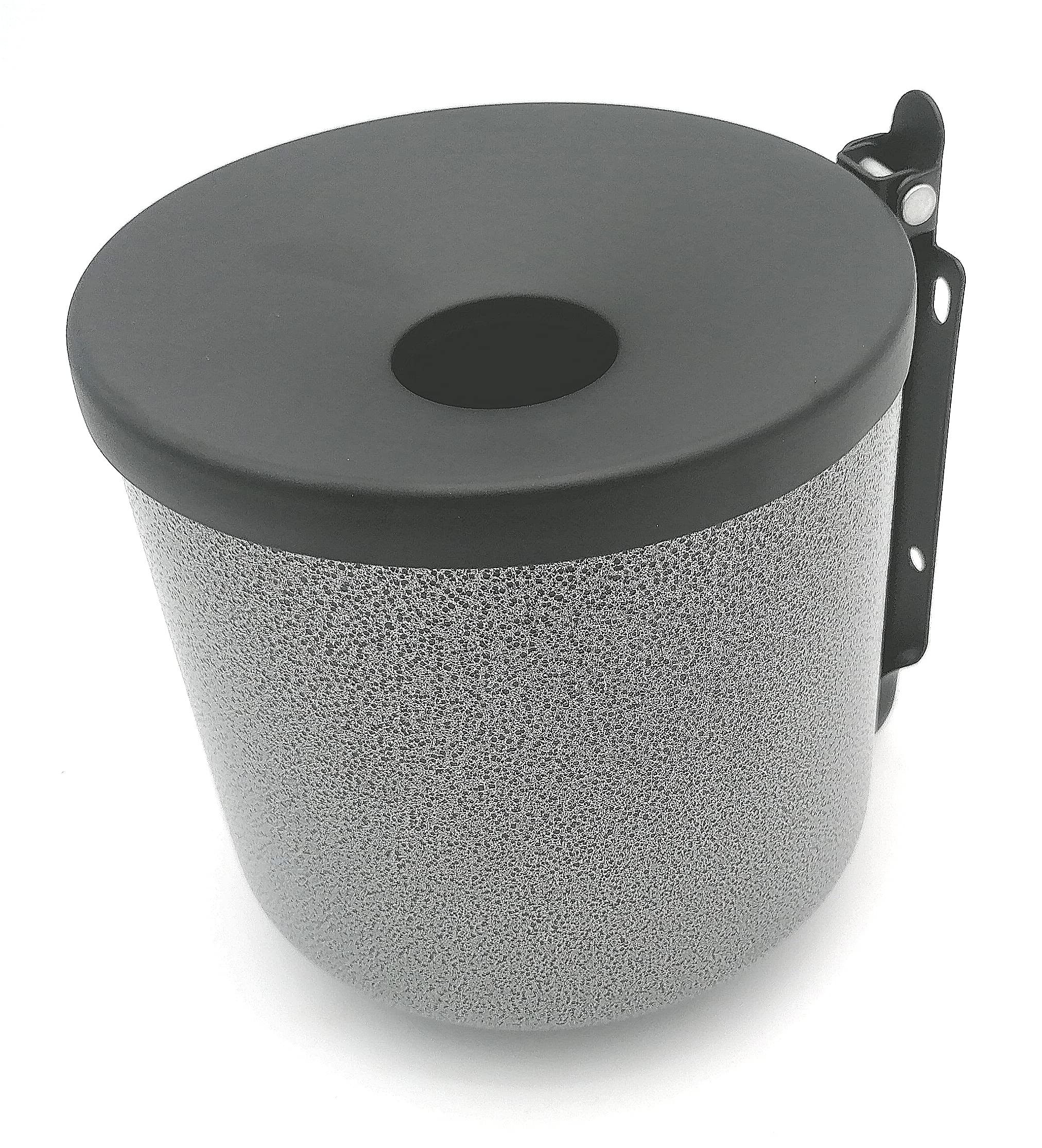 NUISIPRO - Cenicero exterior grande y resistente, capacidad 2 l, montaje en pared