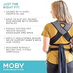 Moby Cloud Ultra-Light Hybrid Carrier | Baby Carrier for Mothers, Fathers and Caregivers | Baby Carrier Newborn to Toddler | Baby Holder Can Carry Infants up to 33 lbs | Lightweight | High Rise