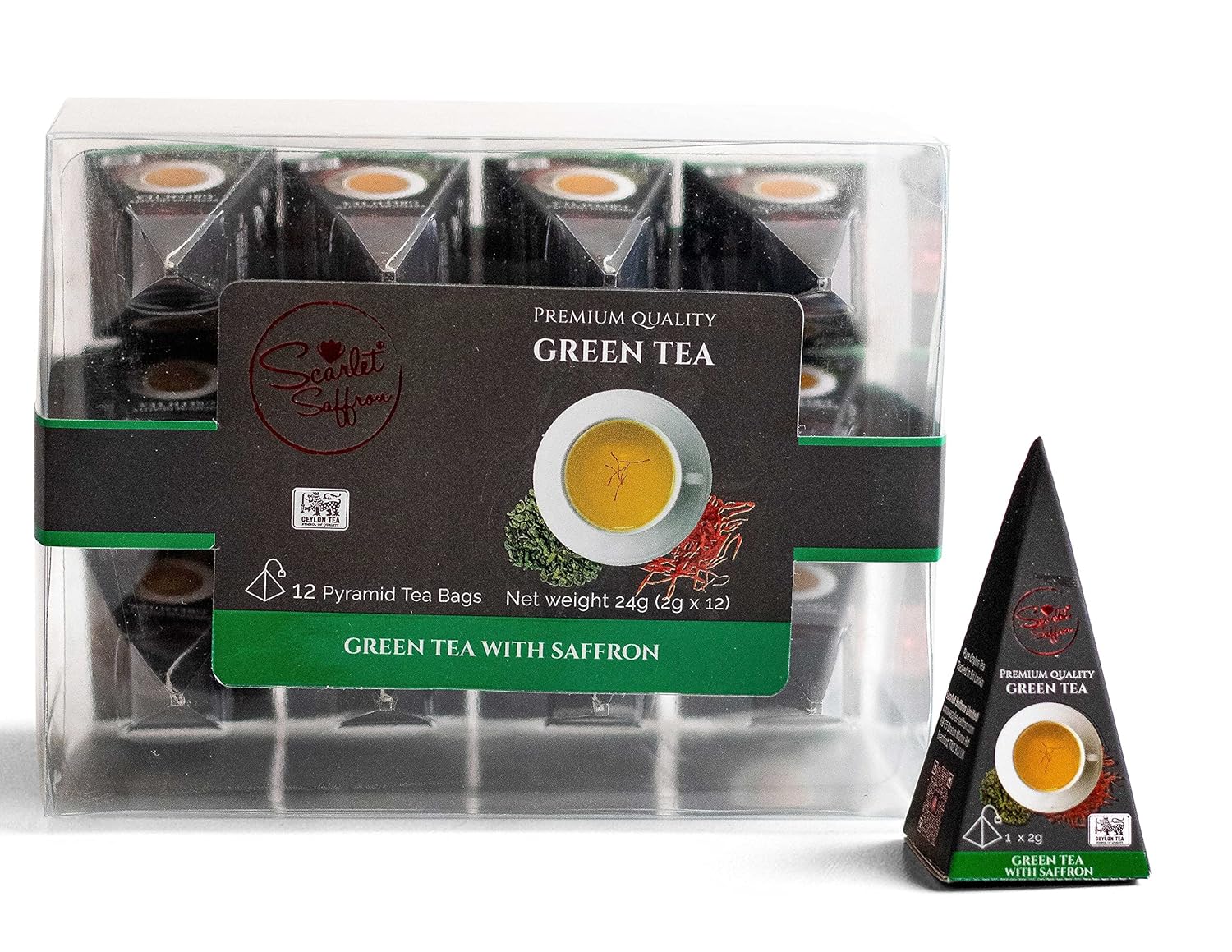 Buy Scarlet Saffron Green Tea with Saffron 12 pack Green Tea Infusion