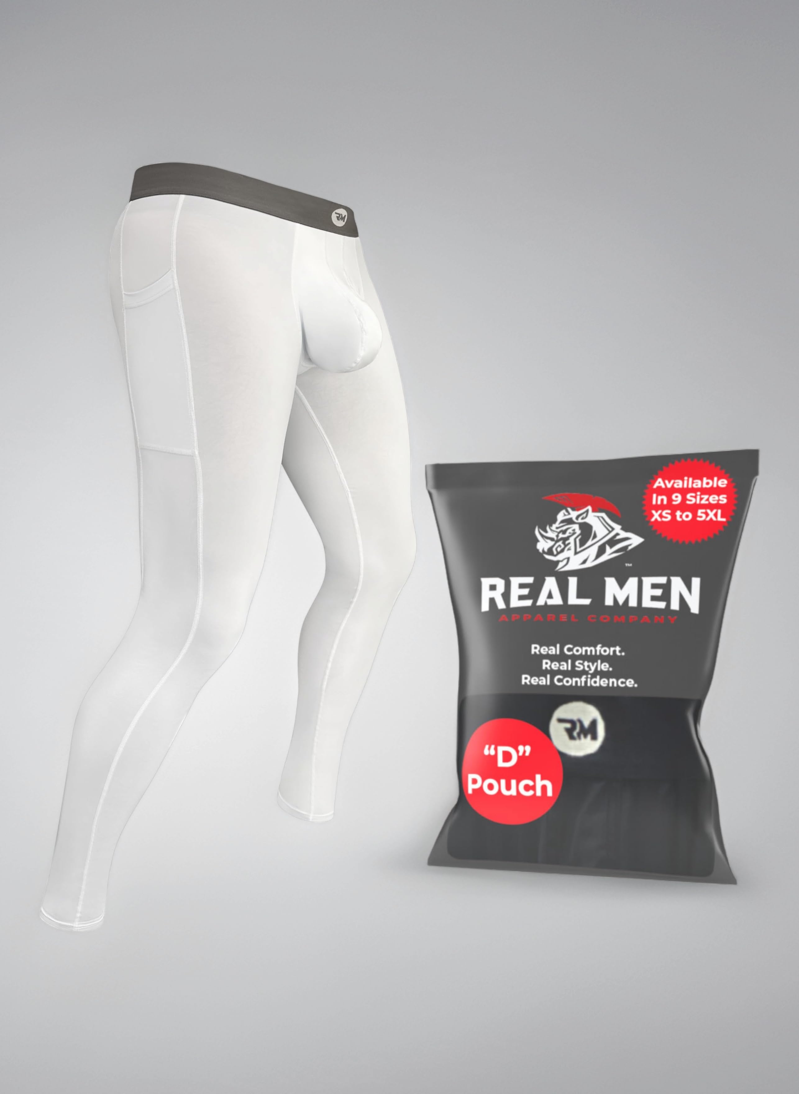 Men's Real Men D Pouch Thermal Compression Pants Men Compression Pants