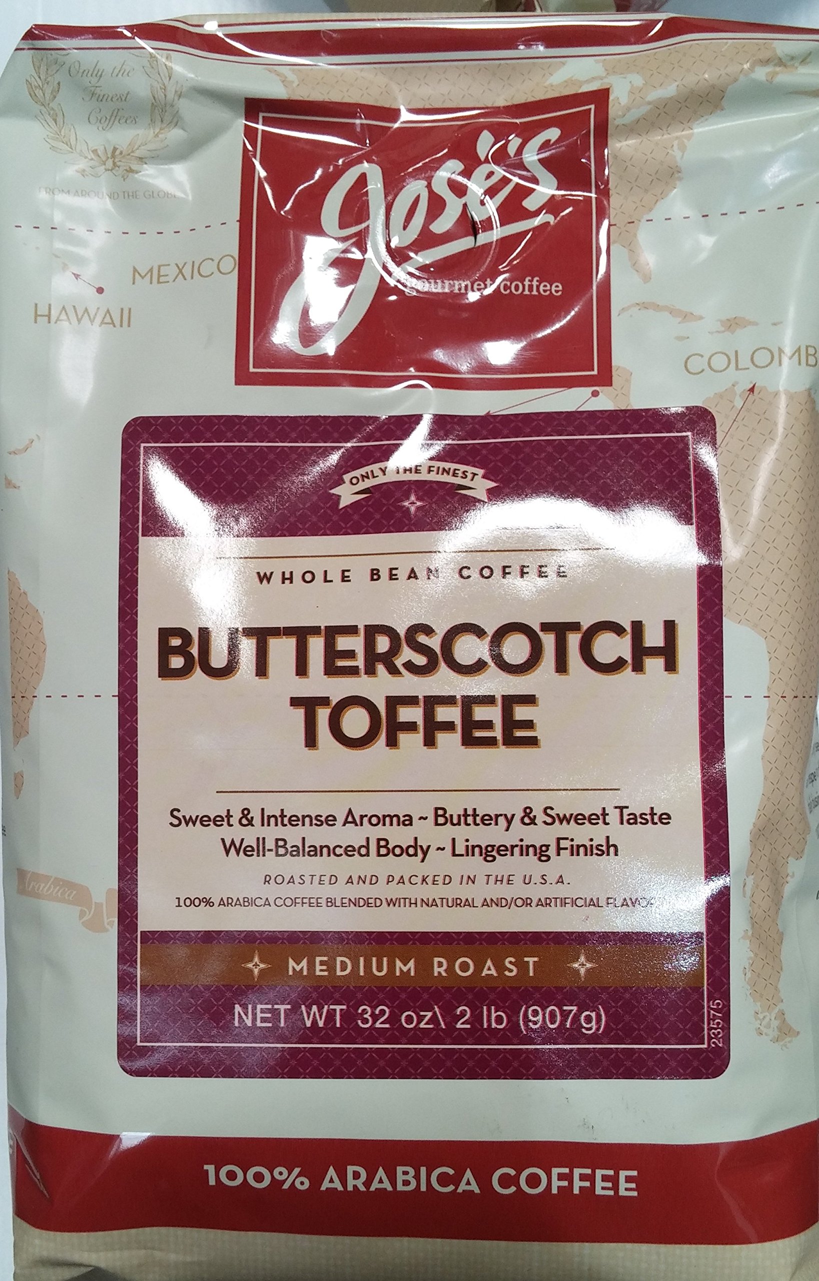 Jose's Butterscotch Toffee Medium Roast 100% Arabica Coffee 32oz Bag