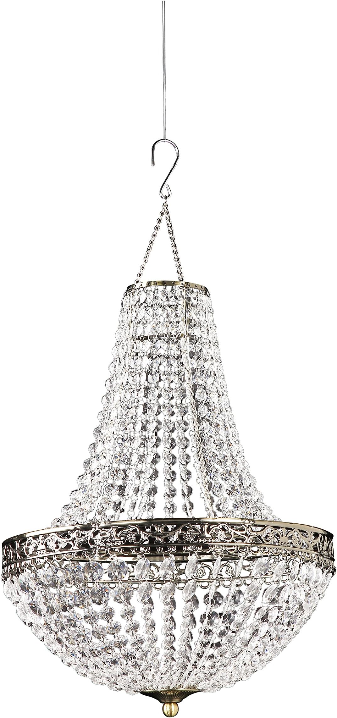 ZAPPOBZ HLLDR06 Renaissance Chandelier, Crystal