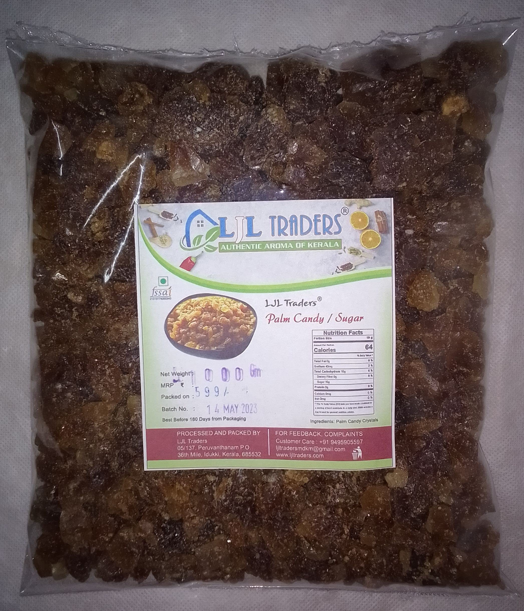 LJL Traders Diabetes-Free Sugar / Panang Kalkandu / Tal Mishri / Organic Palm Candy / पानम कालकांडु / taad cheeni - 1 Kg (B098LPSK5R) Amazon Price History, Amazon Price Tracker