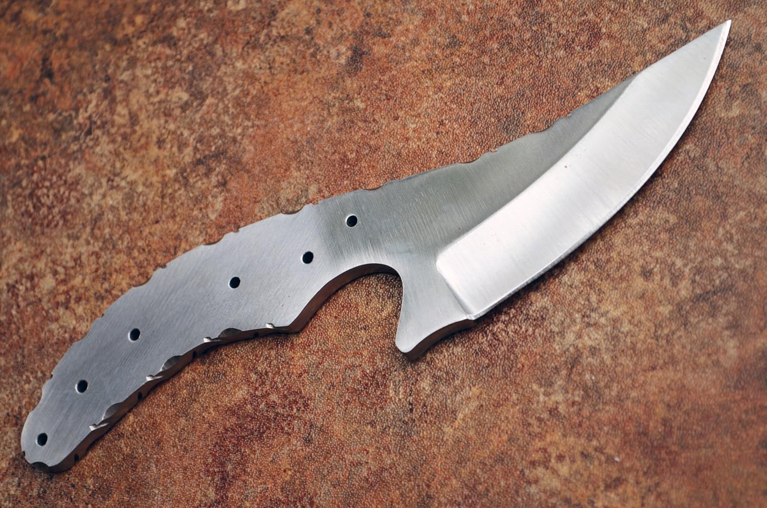 Curved Upswept D-2 Steel Knife Making Blank Blade Hunting Skinning Skinner D2 Knives