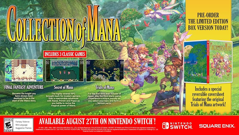 Nintendo Switch Nintendo Switch Games \"Legend of Mana\" Legend of Mana Remastered - Nintendo Switch : Amazon.ca