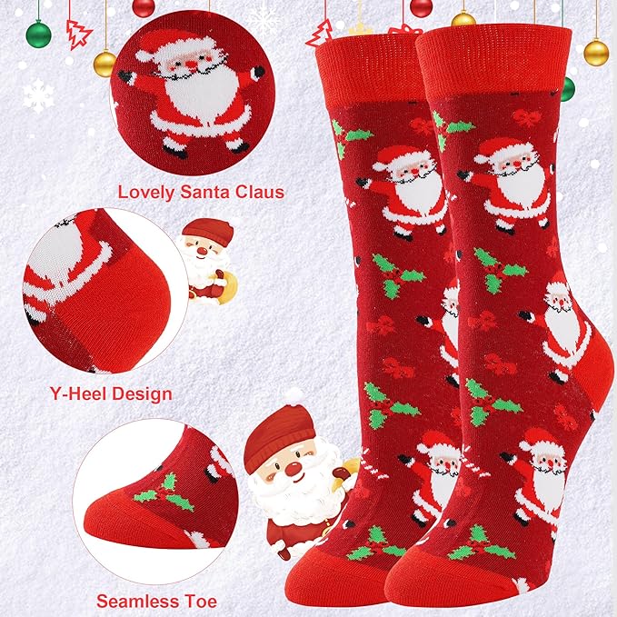 Calcetines de Navidad para Mujer Multicolor Divertidos miniatura 4