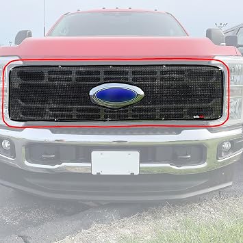 Black Mesh Bug Screen Fits FORD 2024 & 2025 SUPER DUTY F250, F350, F450, F550 by GrilleAdz 902-39 Check Picture #2 for Fitment