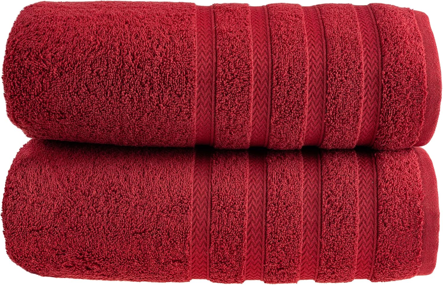 Decorative Bath Towels Set, 4 Pack Turkish Towel Set with Floral