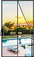 Vista 11 de Malla magnética para puerta de 38 x 98 pulgadas, se adapta a puertas de 36 x 96 pulgadas, funciona para patio, puerta corredera, mantiene fuera