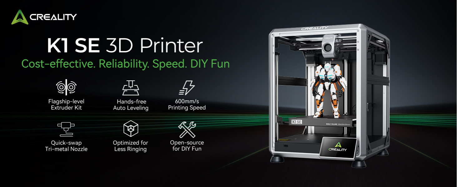 Creality K1 SE 3D Printer, 600mm/s High Speed 3D Printer