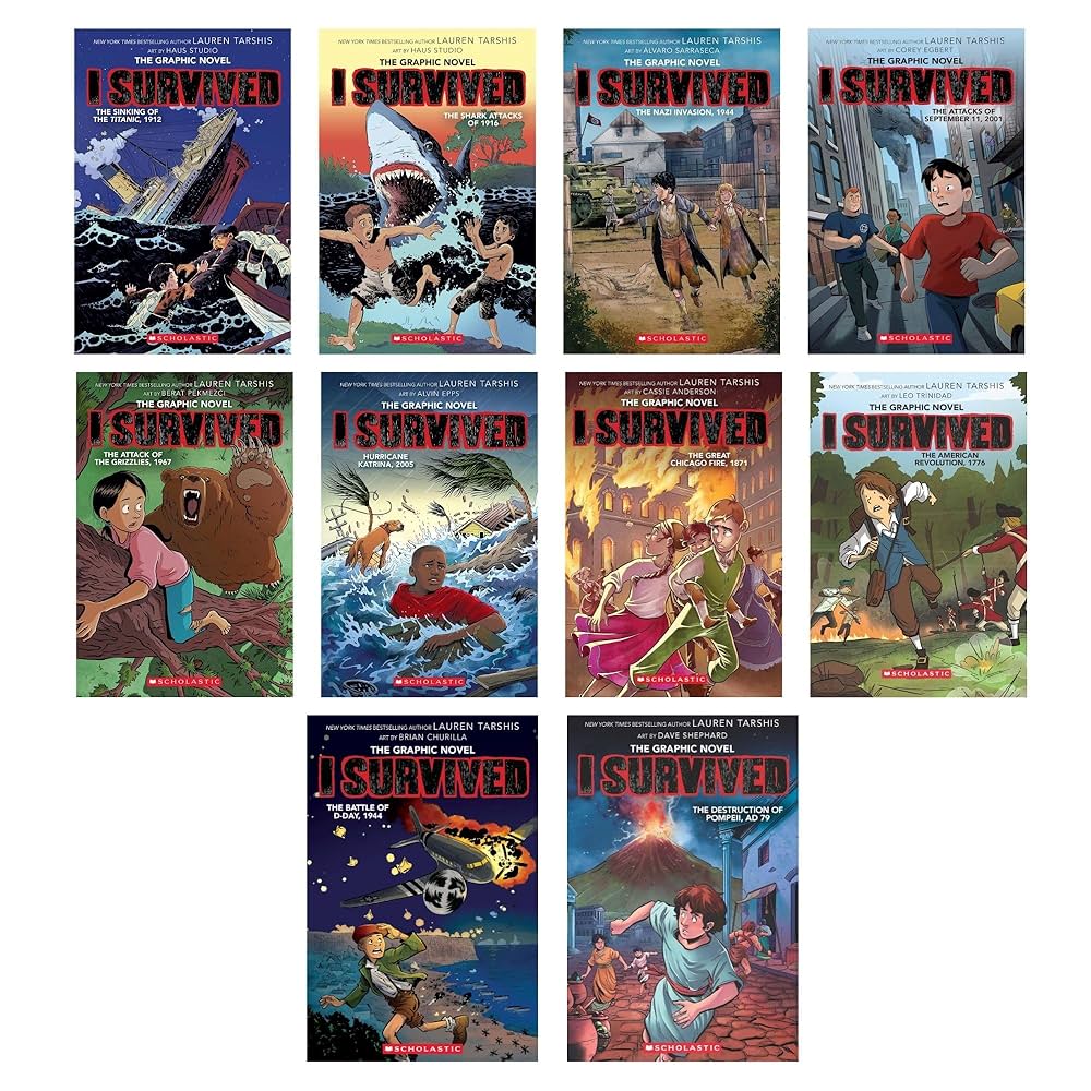 I Survived Series Graphic Collection 10 Books Set (Books #1