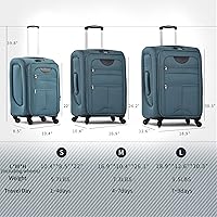 Amazon.com | Merax Softside Luggage Set Softshell Lightweight 3