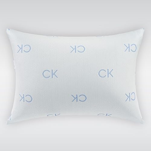 Miniatura 3 de Calvin Klein Cooling Knit - Juego de 2 almohadas de cama tamaño estándarqueen de 20 x 28 pulgadas para dormir, color blanco