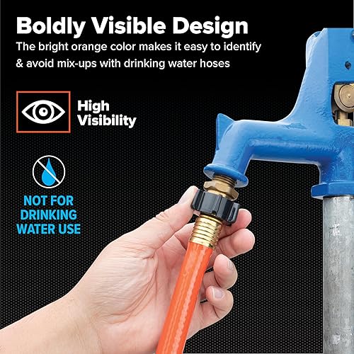 Miniatura 5 de Manguera de agua de limpieza para gris/negro tanques de agua Camco 22990 RhinoFLEX 25 pulgadas (5/8pulgadas ID)