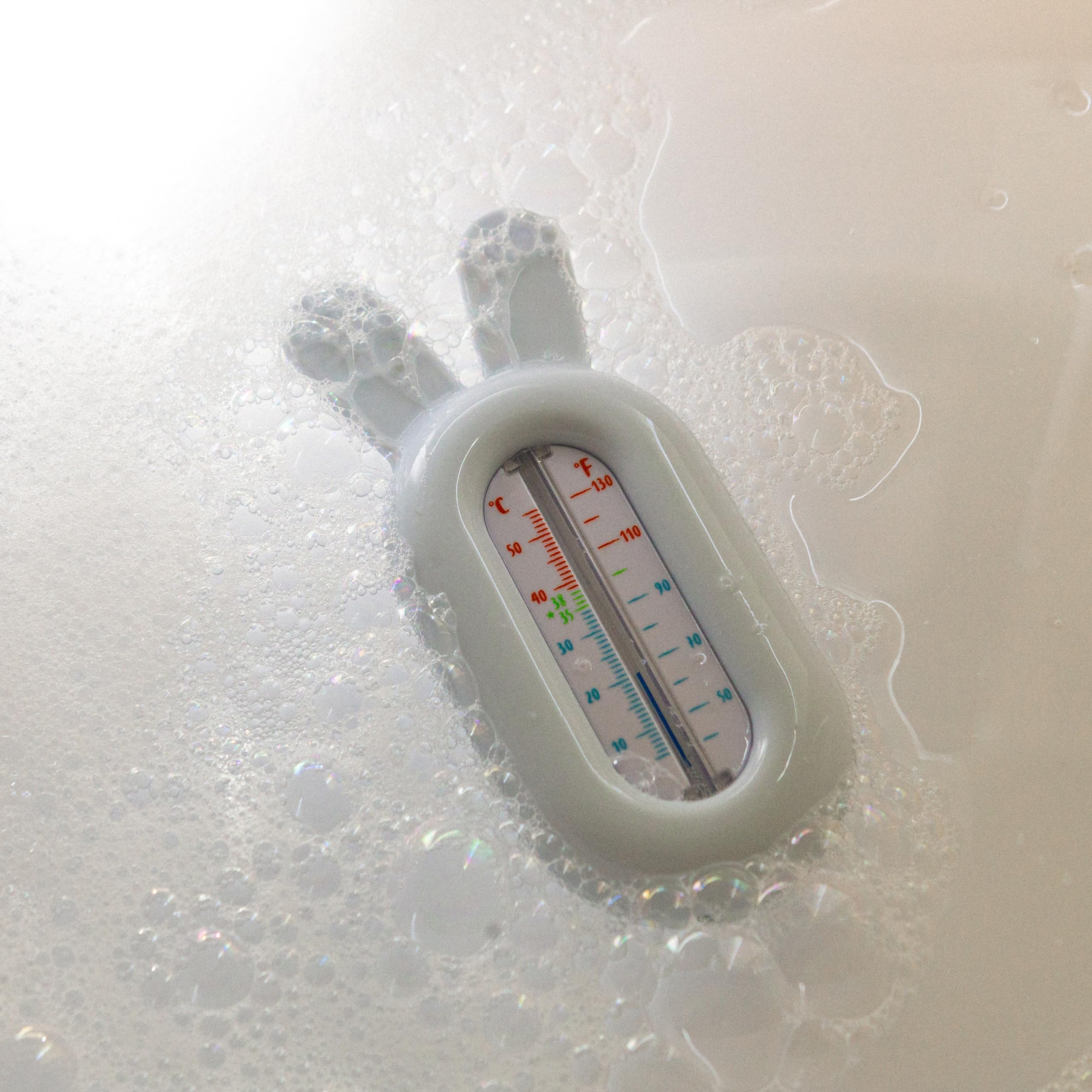 Suavinex, Termometro da bagno per bambini + 0 mesi, termometro per acqua, senza mercurio, preciso e con scala di colori, robusto e facile da difendere, Dreams blu