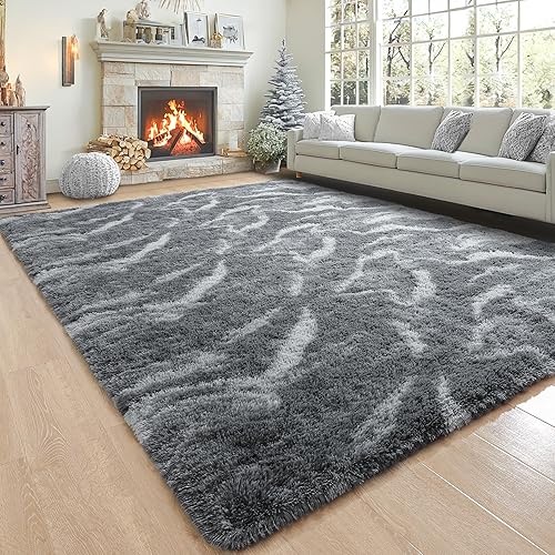 Miniatura 51 de Noahas Alfombras Esponjosas de Arcoíris para Dormitorio de Niñas, 2x4 Alfombra Peluda Rosa para Cuarto de Niños, Alfombras de Área Peludas para Sala