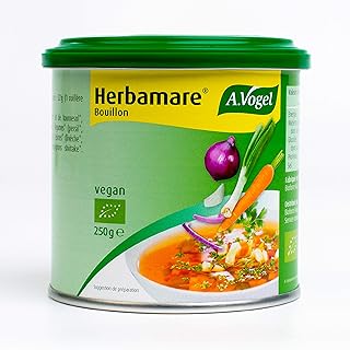 A.VOGEL - Herbamare - Préparation pour bouillon de légumes réconfortants - Concentré à base de sel marin et de légumes - Savoureux, vegan et sans gluten - 250g
