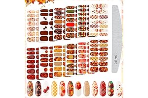 Maitys Fall Nail Stickers: Autumn Flair for Your Fingertips
