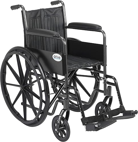 Miniatura 5 de Silla de ruedas Silver Sport de Drive Medical con varios brazos de apoyo y opciones de armado frontal color negro SSP218DDA-ELR brazos