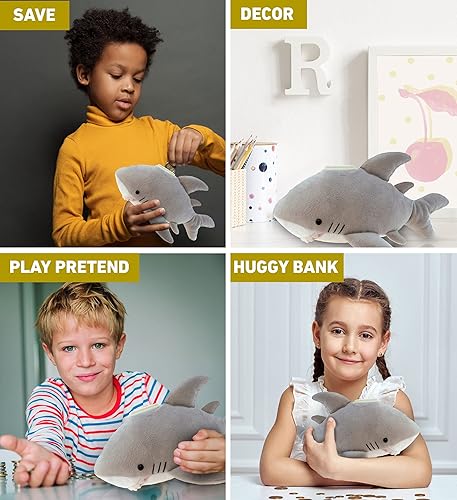 Miniatura 4 de Puzzled - Banco de peluche con diseño de tiburón