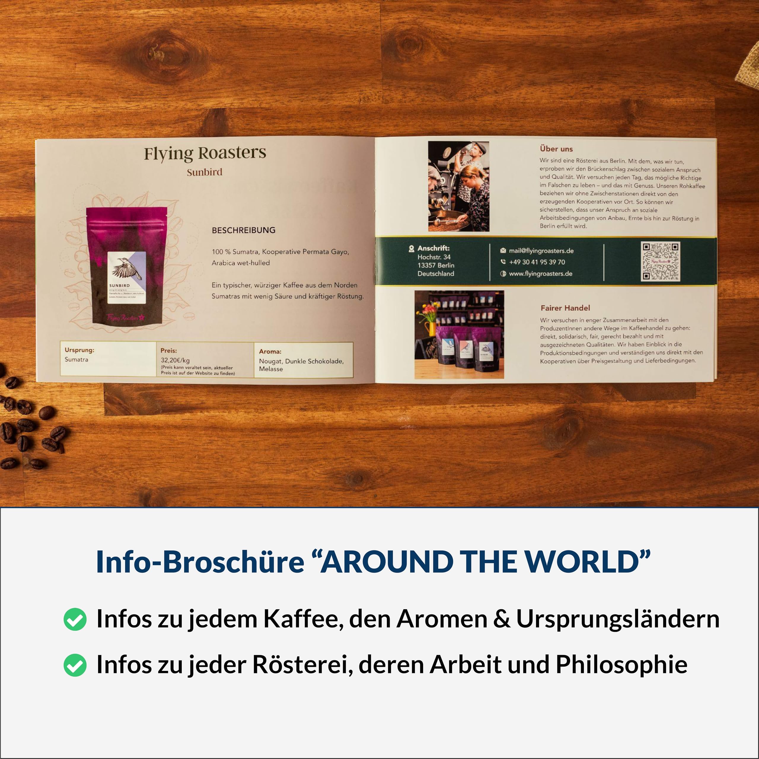 Kaffee Geschenk-Set 4 Berliner Kaffeeröstereien Around The World 4 Single Origin Kaffees 4 Kontinente Kaffeebohnen Probierset