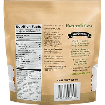 Nature's Eats Chopped Walnuts, 8 Oz