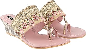 ShoetopiaWomen's & Girl's Woven Design Wedges Heels