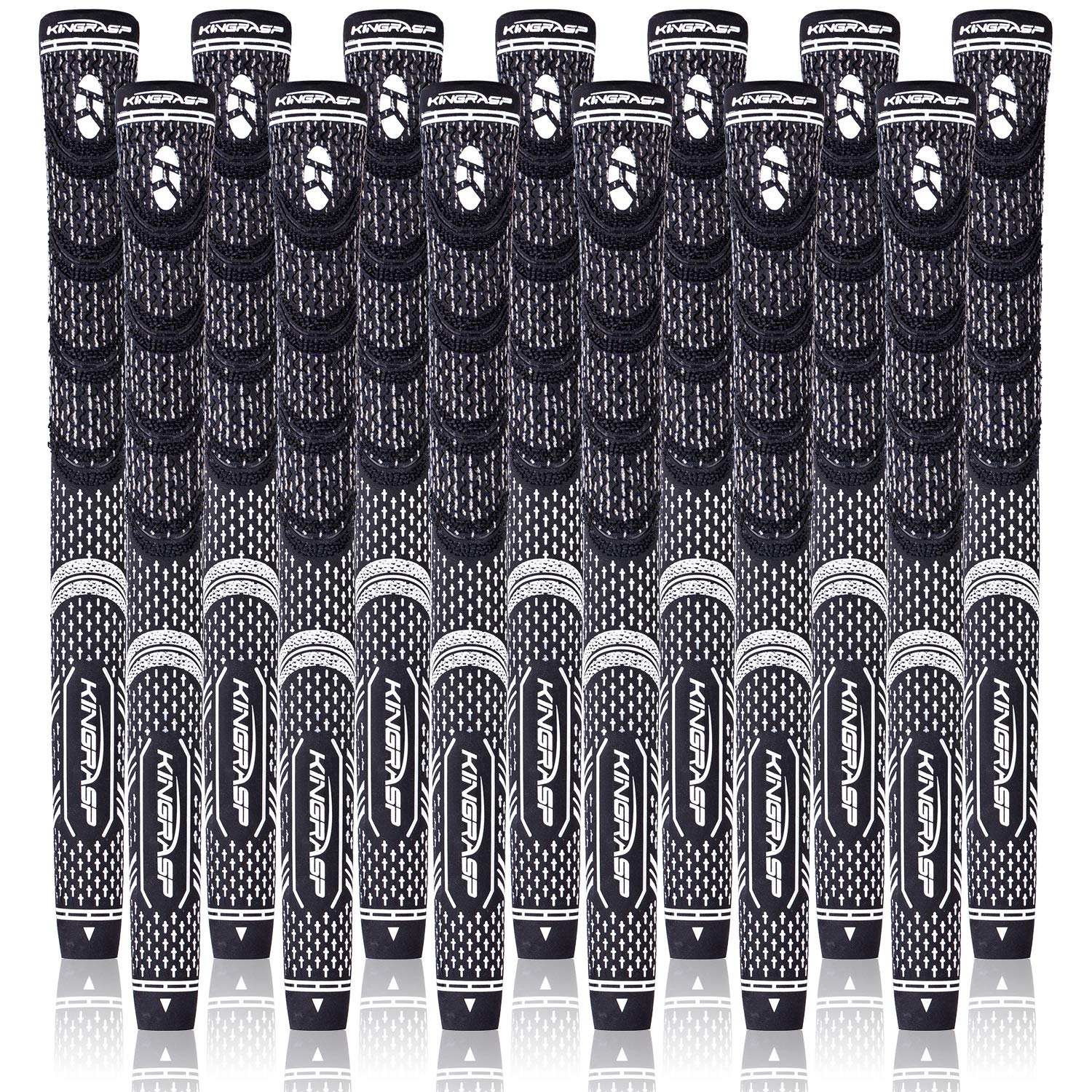 KINGRASP Golf Grips, Standard/Midsize, Golf Grips Set of 13(Free 13 Tapes), Anti-Slip Rubber Golf Club Grips, 8Colors Optional