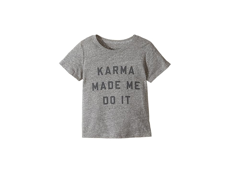 

Spiritual Gangster Kids Karma Made Me Do It Tee (Toddler/Little Kids) (Heather Grey) Kid's T Shirt