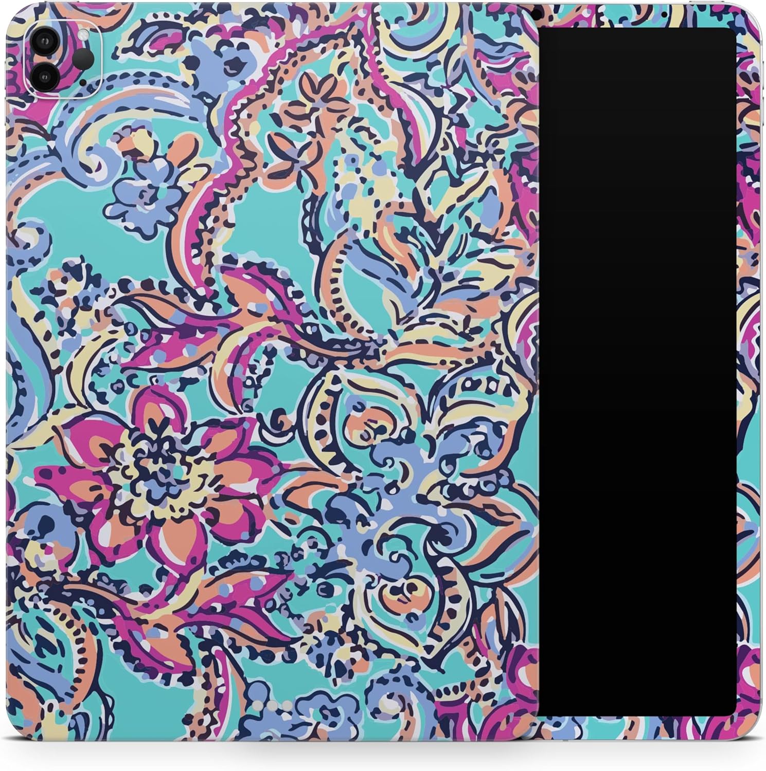 DesignSkinz - Compatible with iPad Pro 10.5" - Skin Decal Protective Scratch Resistant Vinyl Wrap - Bright Watercolor Floral