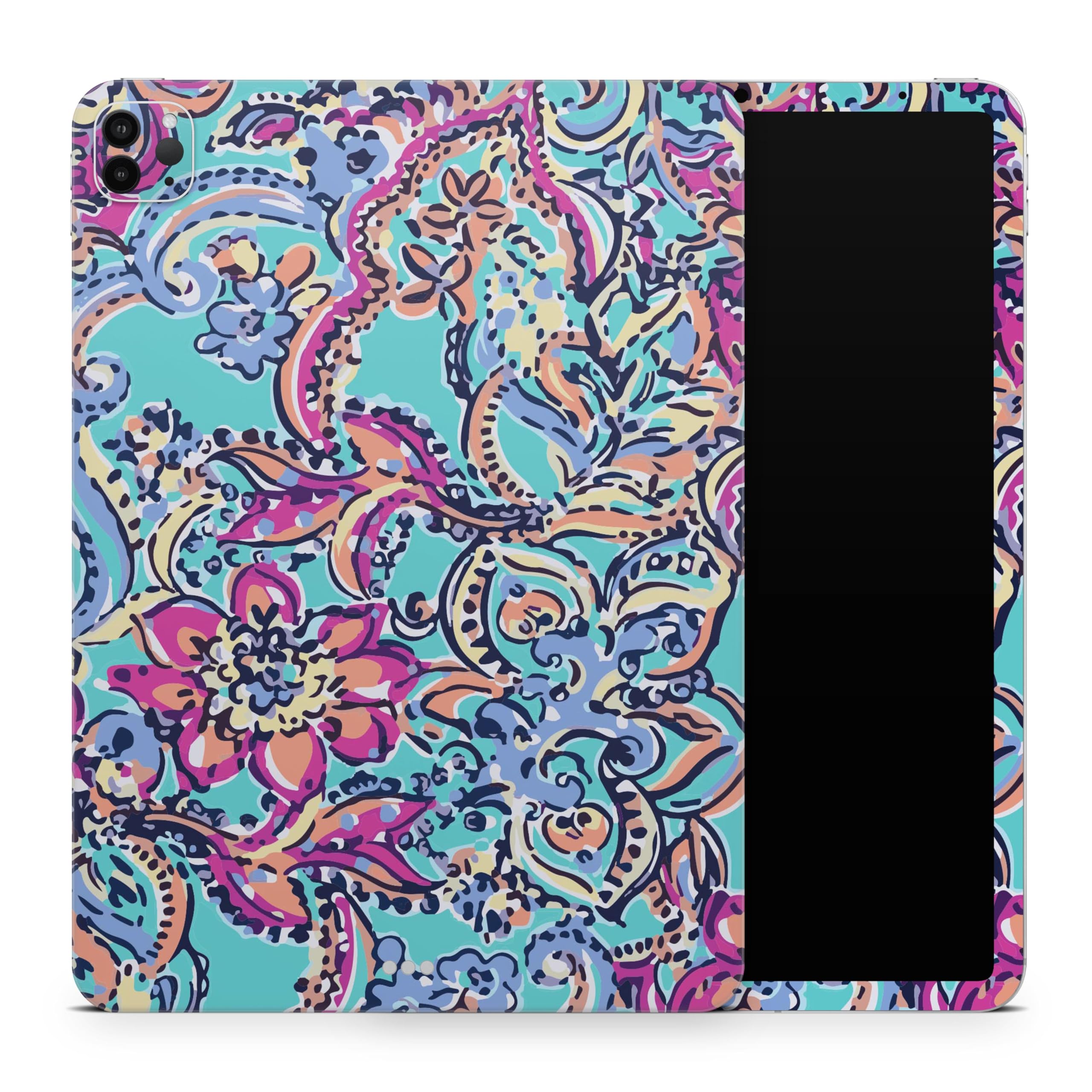 DesignSkinz - Compatible with iPad 1st Gen - Skin Decal Protective Scratch Resistant Vinyl Wrap - Bright Watercolor Floral
