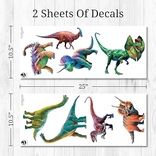 Calcomanías De Dinosaurios Para Pared: Decoración Infantil