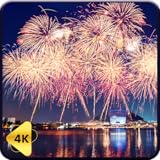夜空の花火 – カラフルな雰囲気のテレビスクリーンセーバー