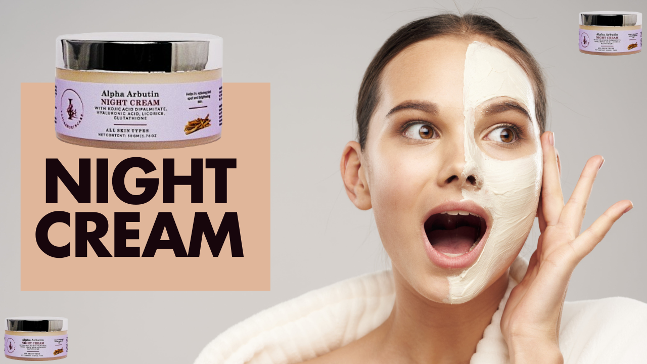 night cream glutathione and kojic acid Lailaah skincare Alpha Arbutin Night Cream with Kojic Acid, Hyaluronic Acid,  Licorice,Glutathione,50gm,All skin types : Amazon.in: Beauty