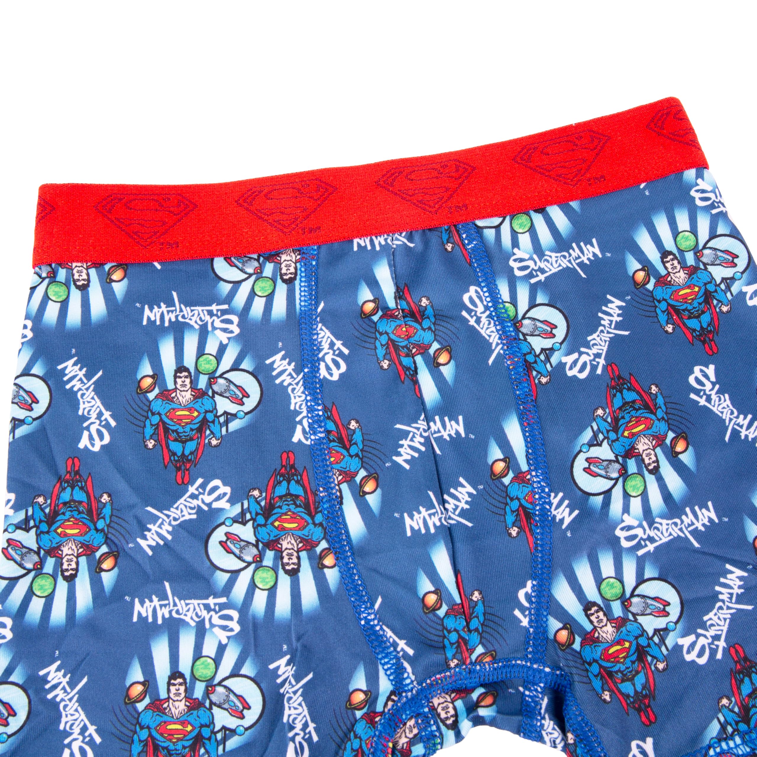 Superman Boxer Corti (Pacco da 7) Bambini e Ragazzi