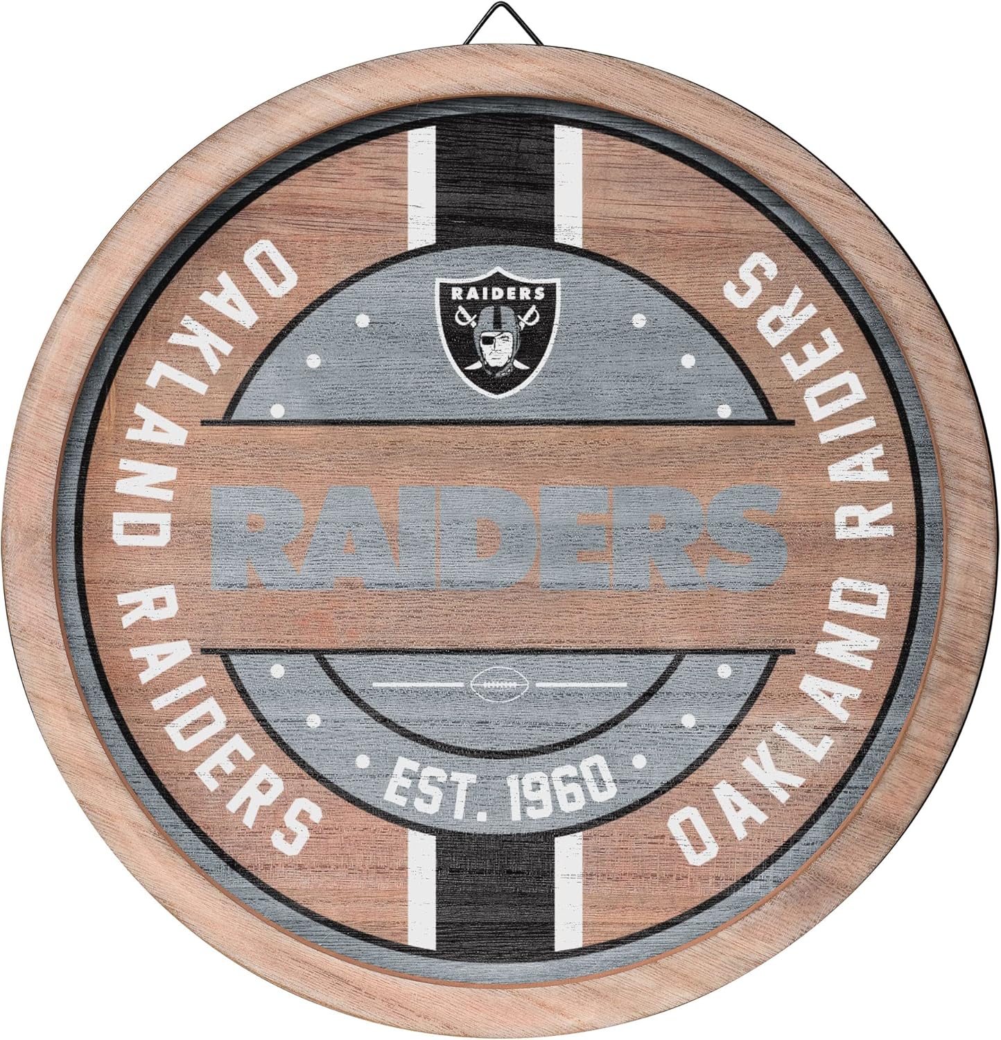 FOCO NFL Team Logo Wooden Barrel Sign