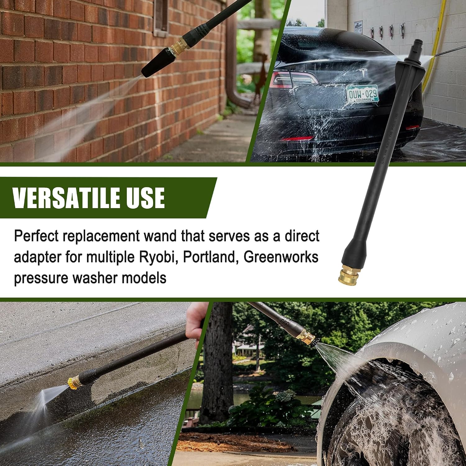 Pressure Washer Replacement Spray Wand # 308494075, Compatible with Ryobi RY14122, RY141600, RY141612,BM80721SB, PS141913, PS141955