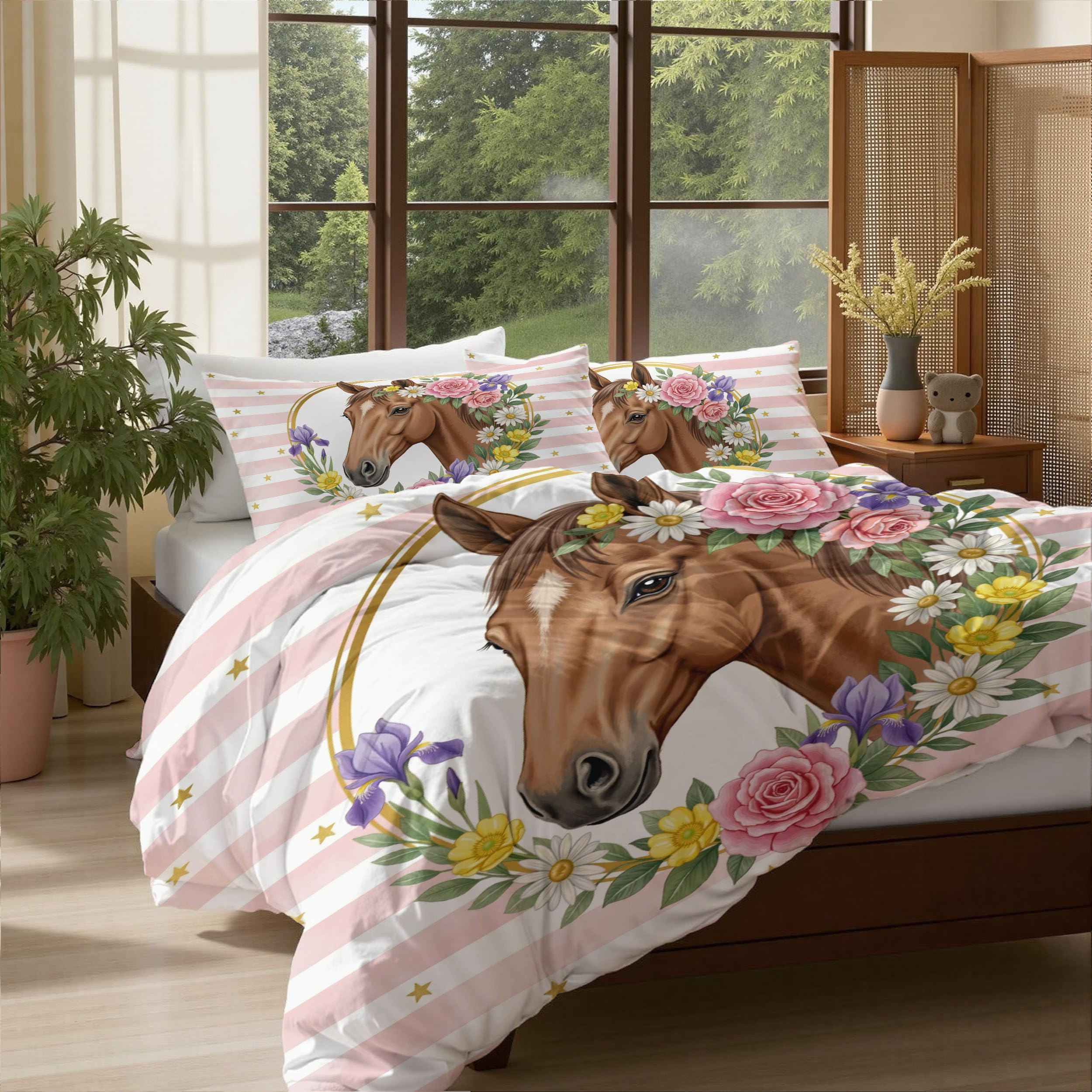 Parure de lit 2 personnes fermeture éclair rouge avec housse et taies 65x65