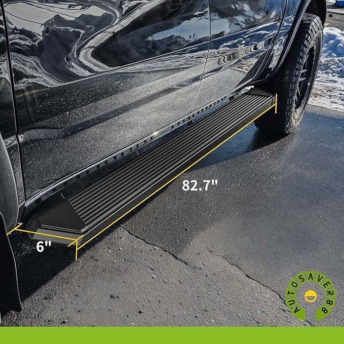 Estribos AUTOSAVER88 Compatibles RAM 1500 2019-2026 Crew Cab Negro miniatura 6