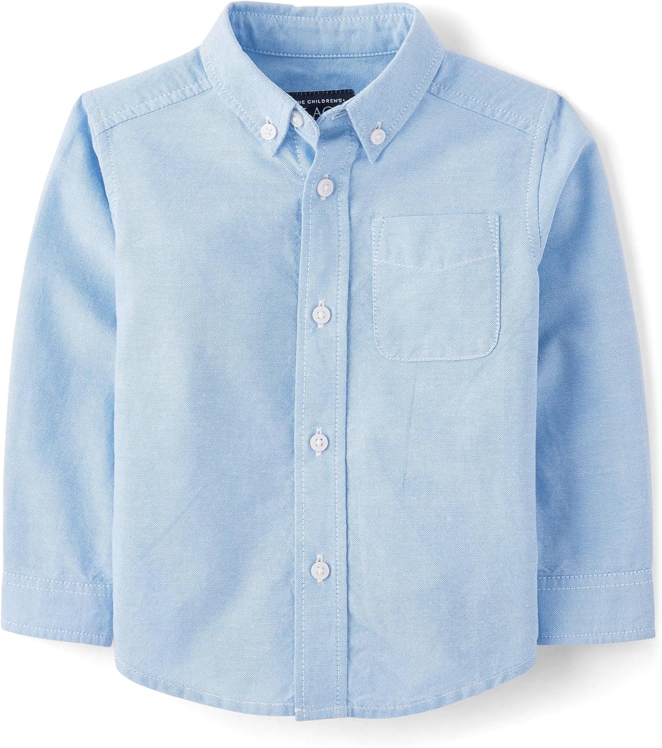 The Children's Place Baby Boys' Long Sleeve Oxford Button Down Shirt