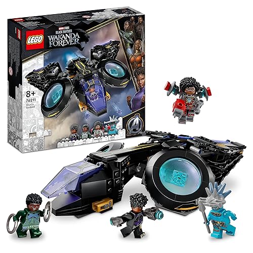 Immagine del prodotto LEGO 76211 Marvel Sunbird di Shuri, Aereo Giocattolo di Black Panther, Giochi per Bambini e Bambine con Supereroi dal film Wakanda Forever, Idee Regalo