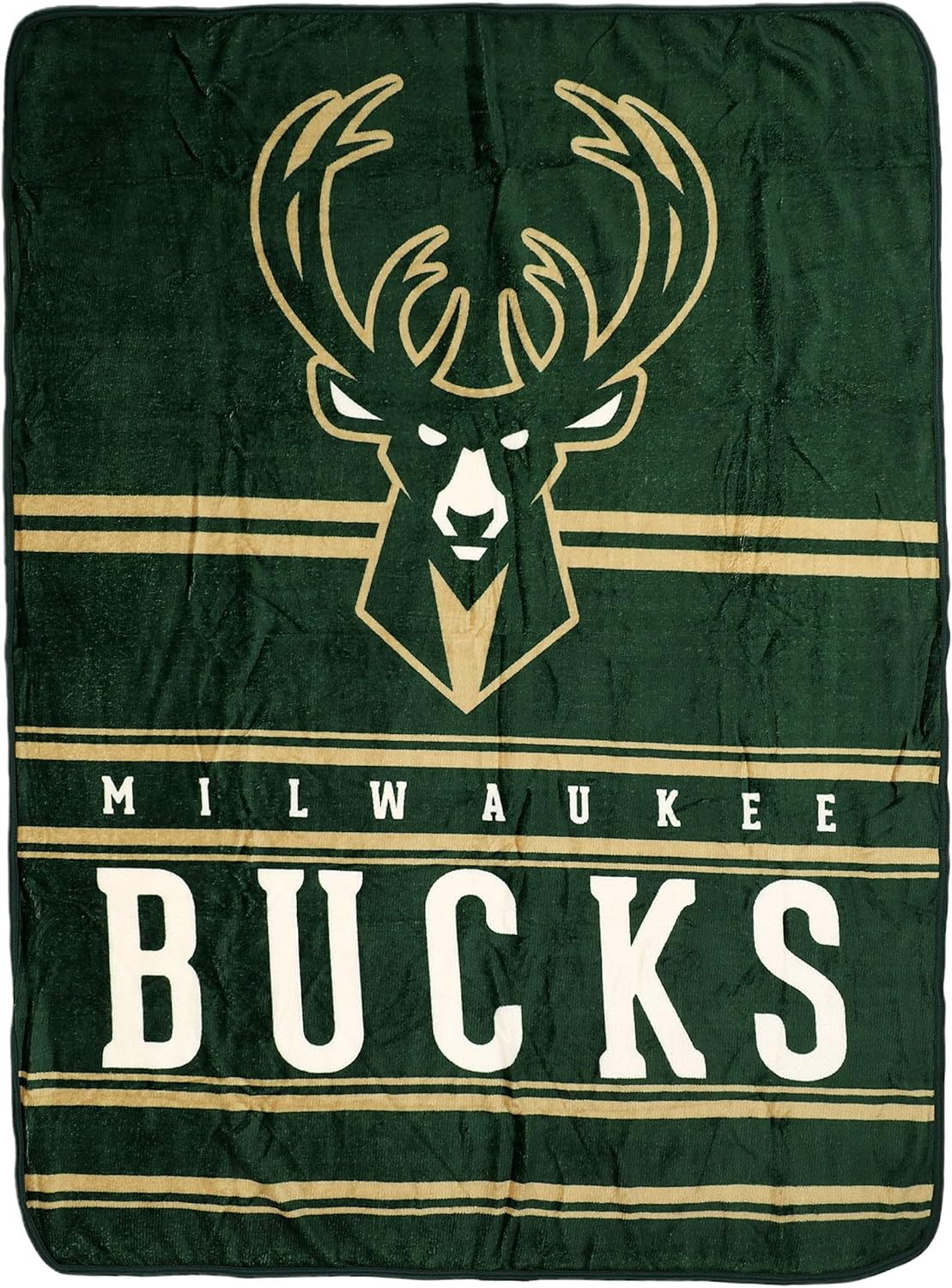 Northwest NBA Dual Vision 45 X 60 Silk Touch Throw Blanket, 200 GSM, Milwaukee Bucks - Image 3
