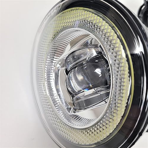 Miniatura 8 de LEDIN Kits de luces LED de conducción antiniebla redonda Halo para 2007-2014 Yukon XL 15002500 6000K Denali Tahoe Suburban Mustang Shelby GT500