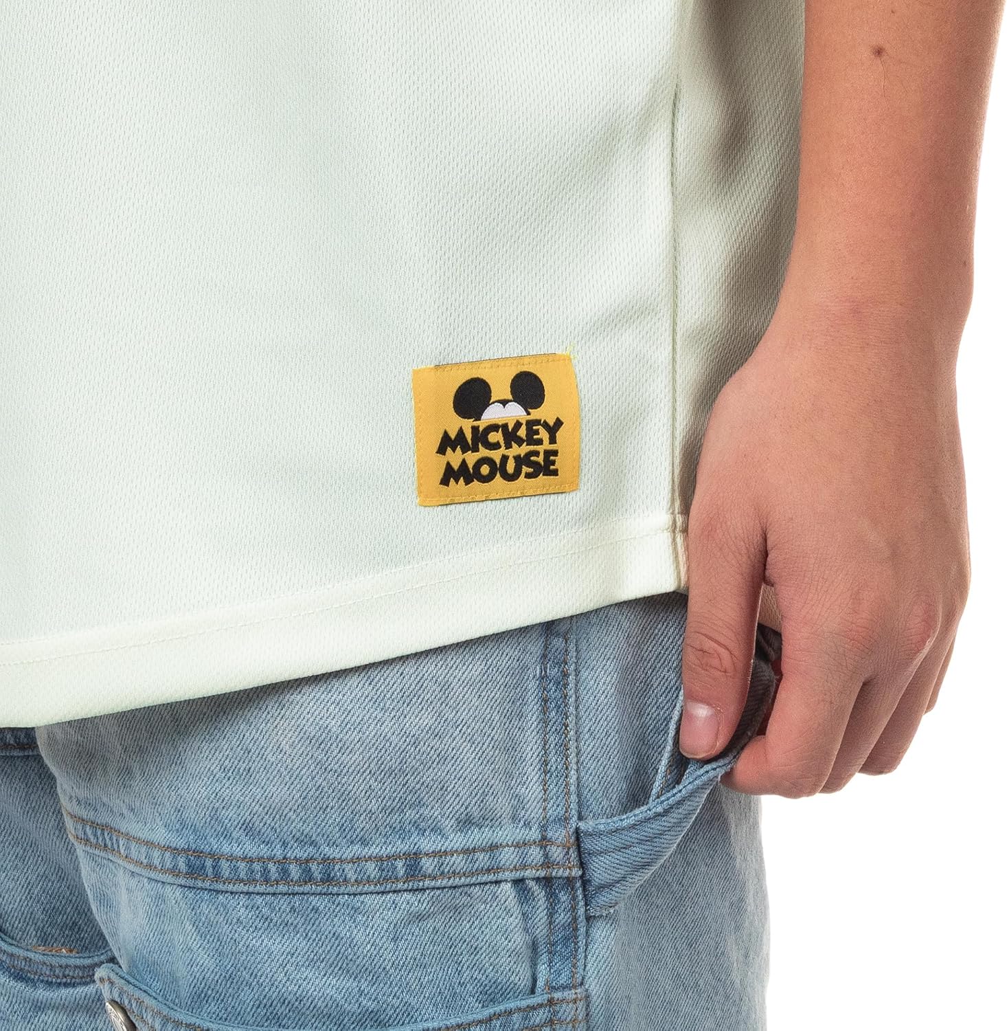 Disney Mens Mickey Mouse Baseball Jersey - Mens Classic Mickey Mouse Pullover Baseball Jersey Mickey Mouse Fashion Shirt